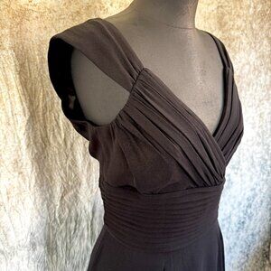 Harold's Vintage Black Silk Formal Dress - 10